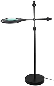 Glass Floor Stand 5X LED Light Magnifier