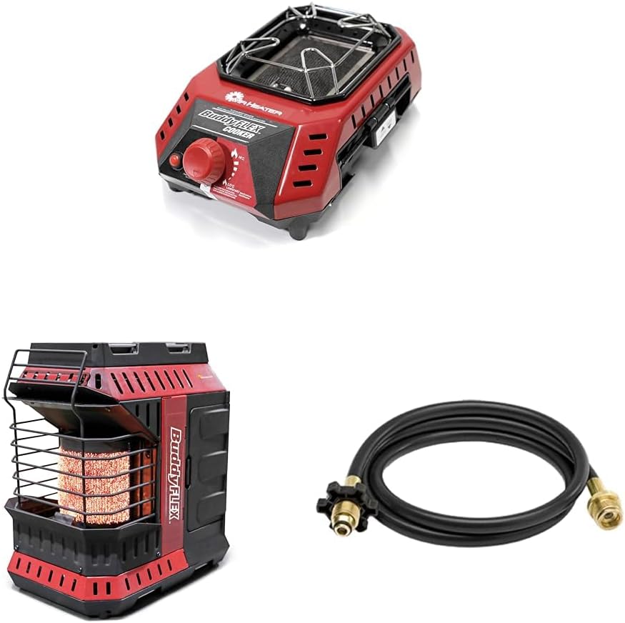 MH8CFLEX 8,000 BTU Buddy Flex Cooker, Red