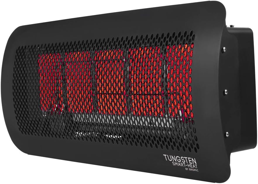 Bromic Heating Tungsten 500 Smart-Heat Gas 5 Burner Radiant Infrared Patio Heater, Natural Gas, 43000 BTU