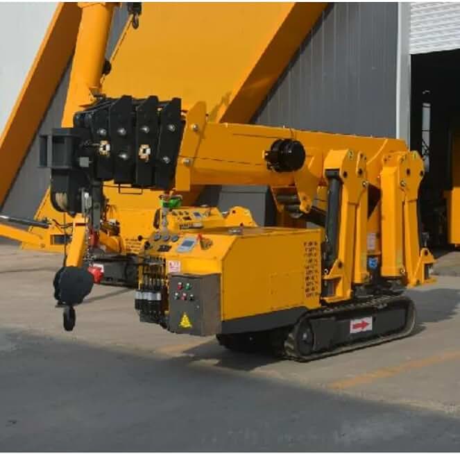 Mini Crawler Spider Crane with Hydraulic Telescopic Legs, Multifunctional and Foldable, New Mini Crane Lifter Suitable for Small Scenes