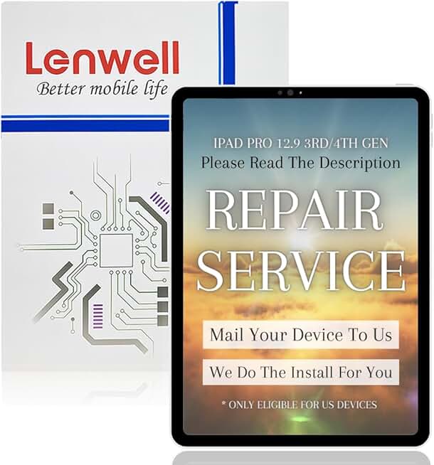 Repair Service with Original OEM Pull Screen for iPad Pro 12.9 3rd/4th Gen 2018/2020 Original OEM Display Digitizer Touch Assembly A1876 A1895 A2014 A1983/A2069 A2229 A2232 A2233