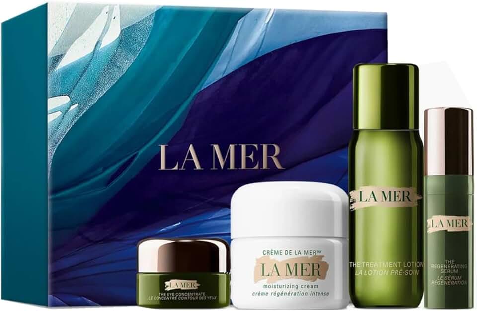 La Mer Limited Edition The Refreshing Radiance Collection - 4 Piece Travel Sized Set, Blue