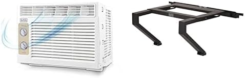 BLACK+DECKER 5000 BTU Window Air Conditioner and Support Bracket