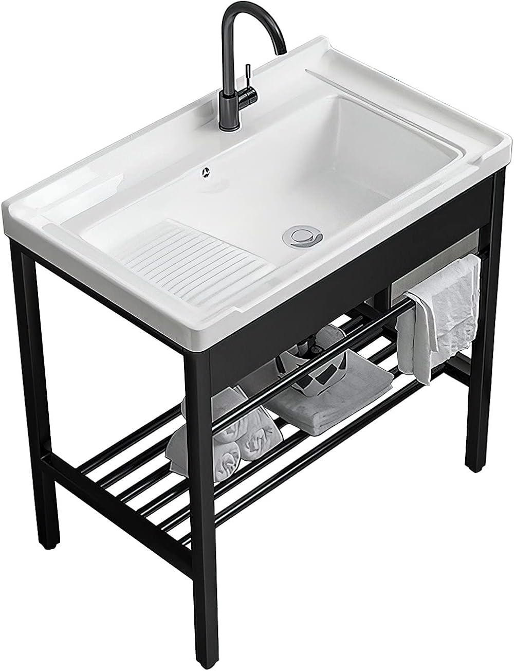 Freestanding Laundry Utility Sink, 28.3