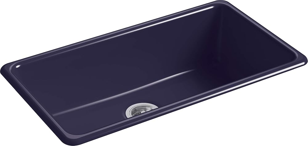 Kohler K-5707-DGB Iron/Tones Kitchen Sink, IndigoBlue