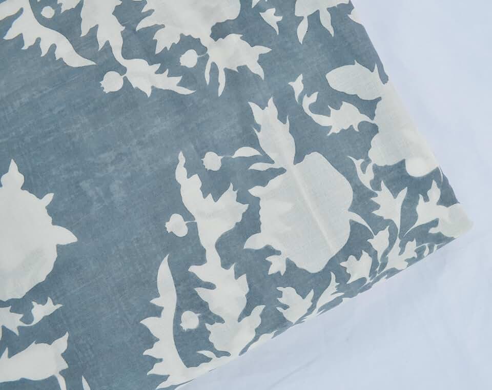 Scrren Print Dressmaking by The Yard Fabric 100% Cotton Floral Print Fabric for Sewing Crafting Ethnic Running Natural Dye Sanganeri Indian Fabric by The Yard 488 (50 Yard pre Cut)