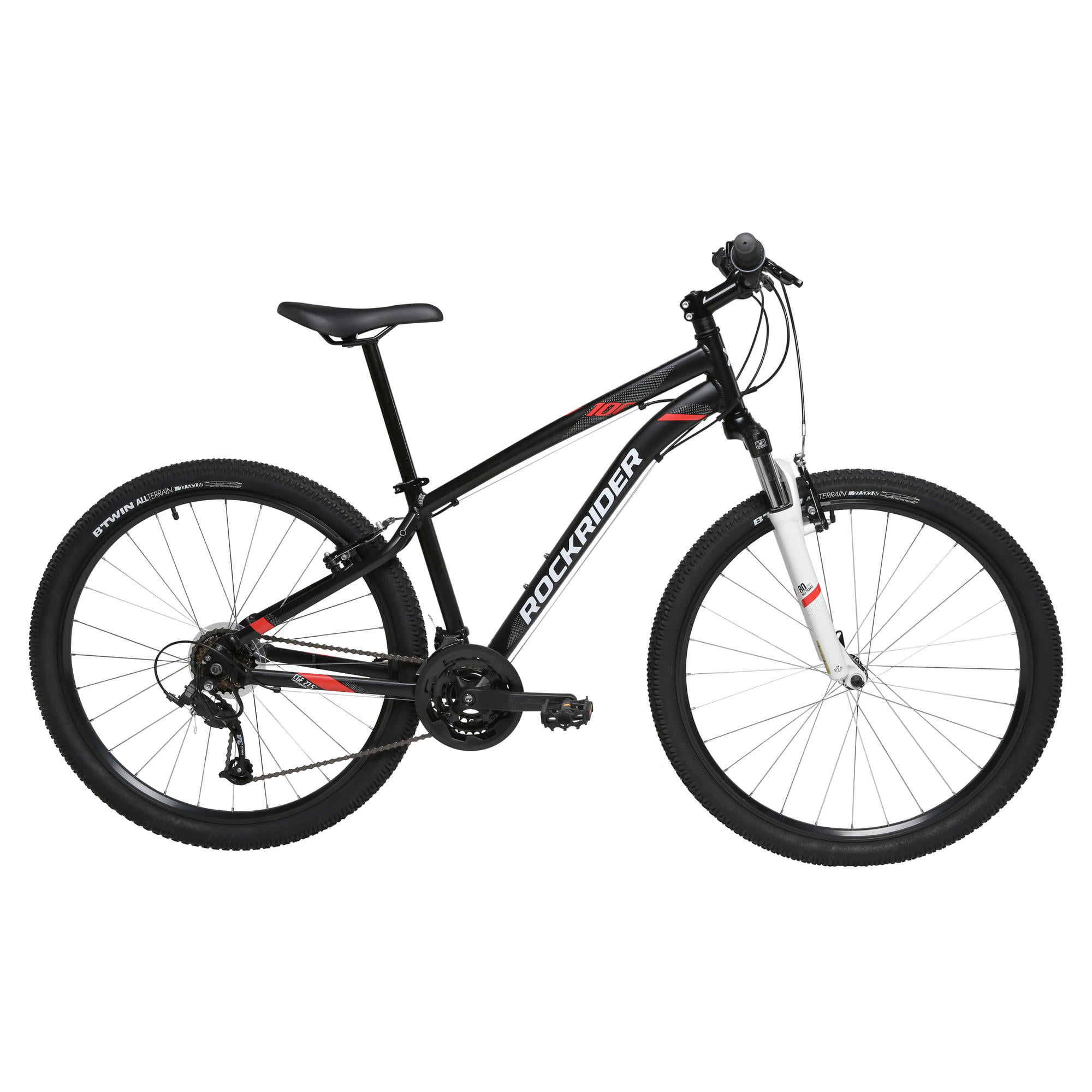 Decathlon Rockrider ST100 Mountain Bike, 27.5 , 21 Speed, Black, Small