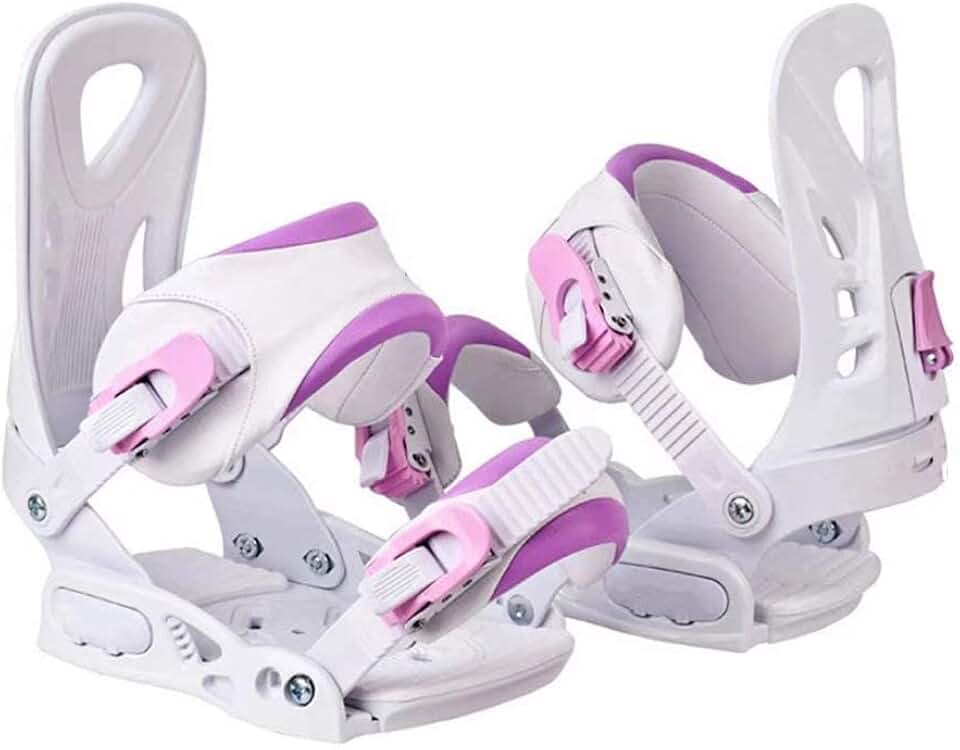 Outdoor Adjustable ski Shoes - Hiking Snowshoes Snow Shoes Ski Skates for Men and Women,Lightweight Snowshoes,Mini Ski Skates Ski Equipment（Powder White） (Color : Large)