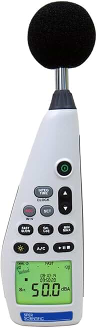 Sper Scientific 850017 Integrating Sound Datalogger, Grey