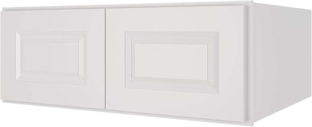 LOVMOR Wall-Mounted Storage Cabinet, Refrigerator Wall Kitchen Cabinet, Storage Cabinet for Kitchen, Bathroom, 24