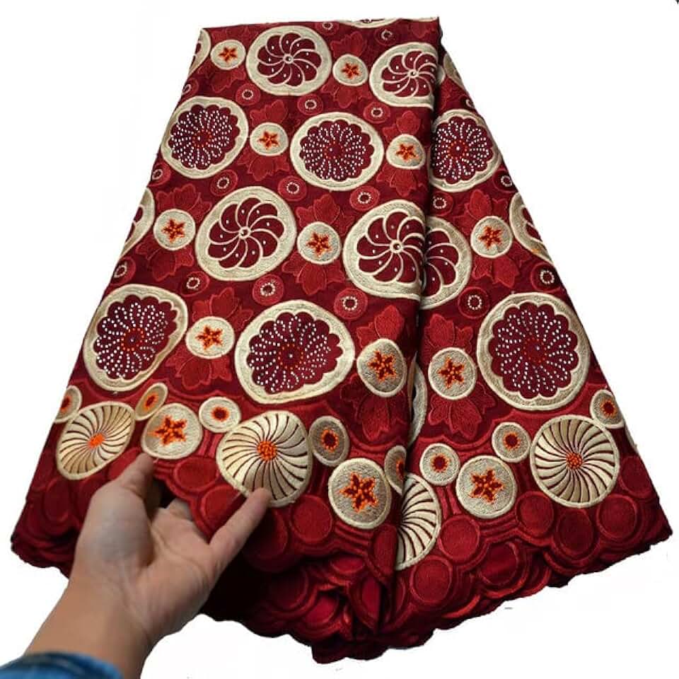 5 Yards African Swiss Voile Lace for Wedding 100% Cotton Fabric for Wedding Dress CLP-595