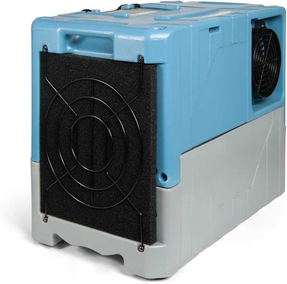 Compact LGR Commercial Dehumidifier | 85 AHAM 145 Saturated Pints per Day | for Crawlspaces, Basements, Homes | Water Damage Restoration, Grow Rooms | PA-45-LGR | Blue