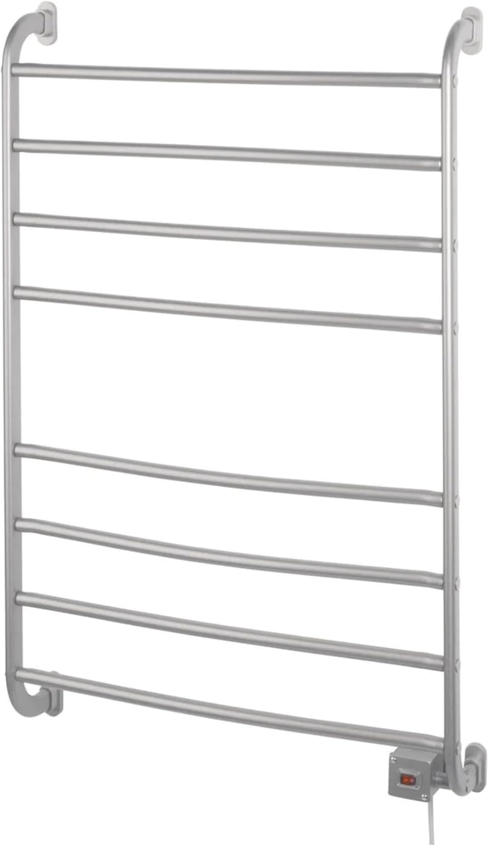 Kensington Towel Warmer - Wall Mounted Towel Warmer Rack for Drying Towels and Garments - 39.5-Inch Nickel Finish Frame with 4 Bars - Model HSKS