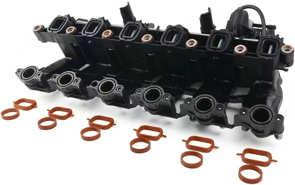 Inlet Manifold Intake Pipe Suction Pipe Air Flap Disc Compatible with BMW E90 E91 E92 E93 330d 335d E60 E61 525d 11617790701 11617800585