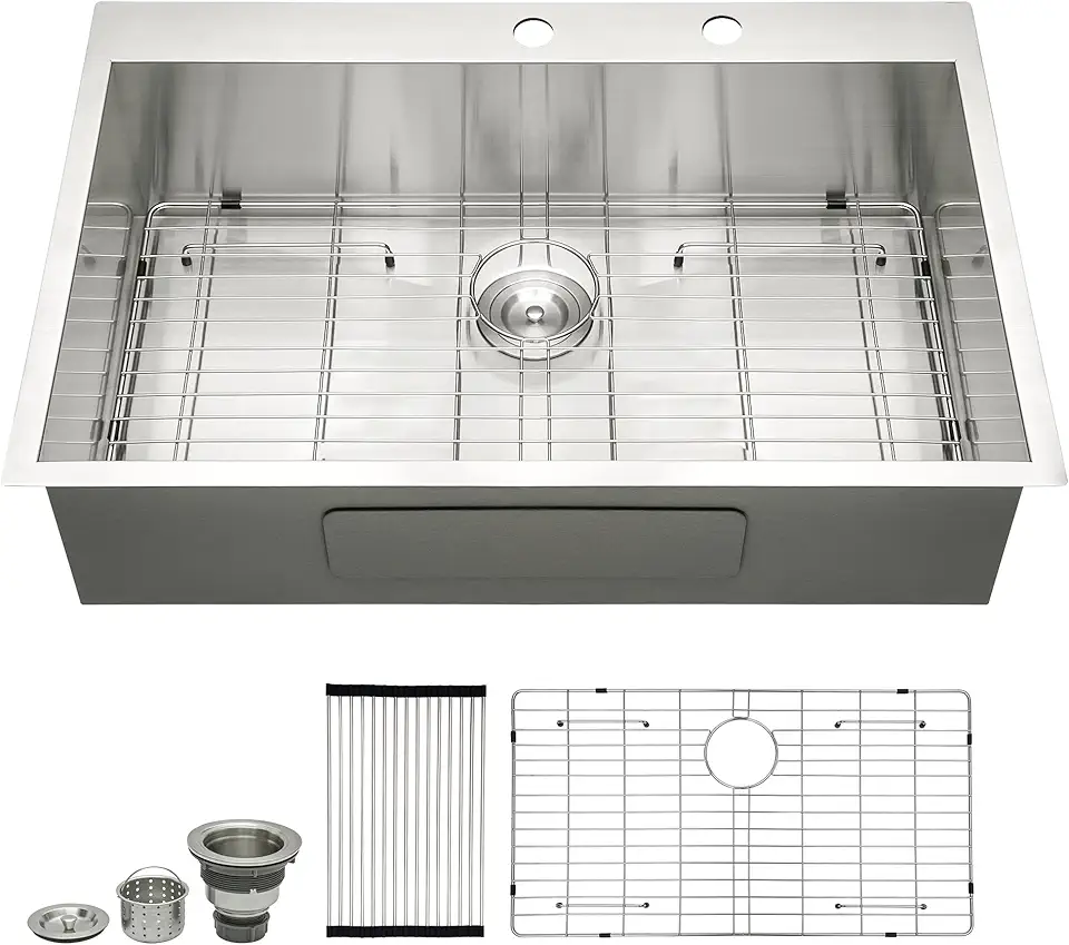 33 Inch Drop in Kitchen Sink 33