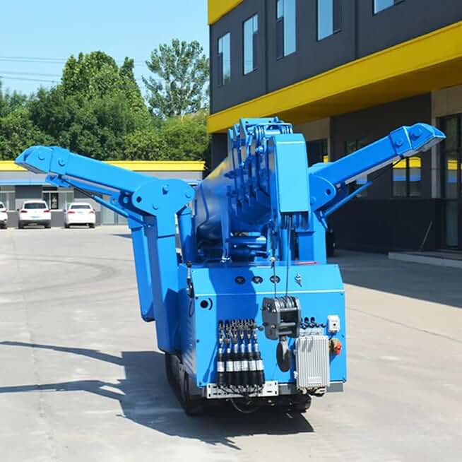 Sturdy 10 ton 12 ton Spider Crane - Powerful towable Crawler Crane with Excellent Stability and Safety, Ideal for Large Construction Sites and Heavy tasks