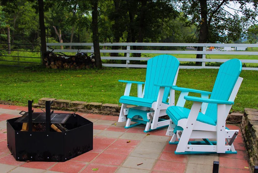 DuraWeather Poly Adirondack Single Glider