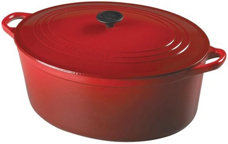 Le Creuset Enameled Cast-Iron 15-1/2-Quart Oval French Oven, Cherry