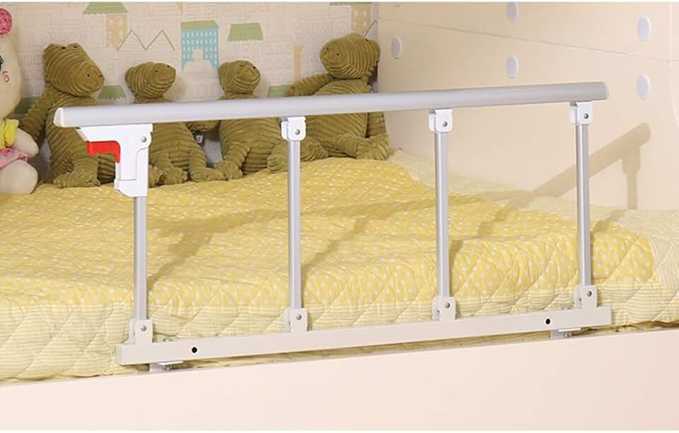 Bed Side Handrail Bed Guardrail Fence Assist Handle Bed Railing Folding Bedside Grab Bar Bumper (Size : 95X40CM) Safety Assisting Rails (Color : D, Size : 95X40CM)