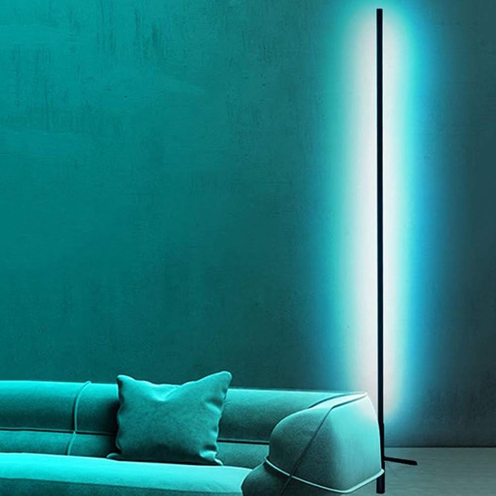 Corner Floor lamp Remote Control RGB Floor Lamp More Than 50 Modes Can be Adjusted LED Integrated Floor Lamp for Homes Office Bar