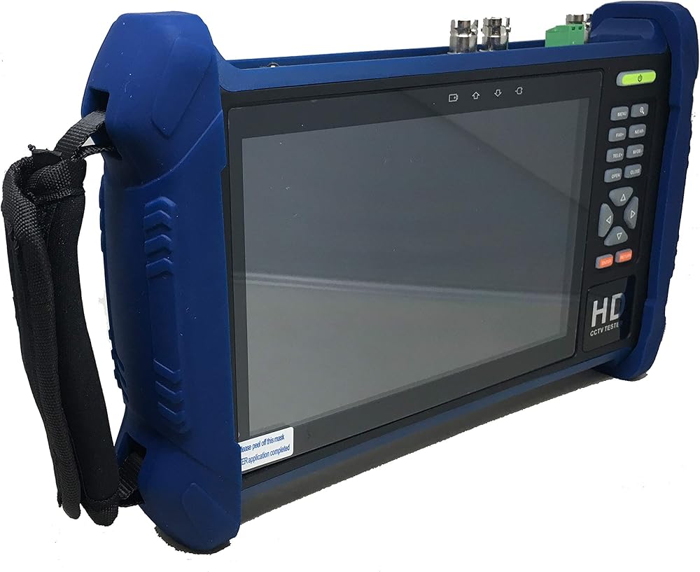 101AV IPS Touch Screen Security Camera CCTV 7” 7in1 Test Monitor Support IP cam, Standard Analog Camera (CVBS) & HD TVI/AHD/CVI Camera up to 8MP, HDMI Output up to 3840×2160P,Smart Charge 2.5 Hours