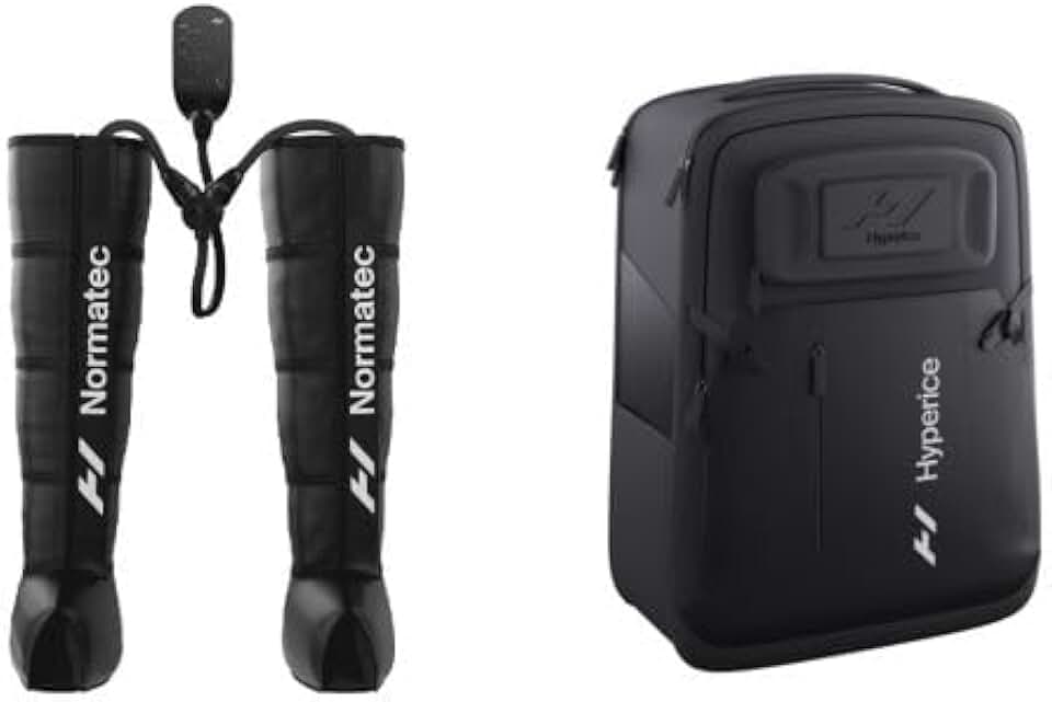 Hyperice Normatec 3 - Recovery System with Patented Dynamic Compression Massage Technology (Normatec 3 Standard Size Legs and Backpack)