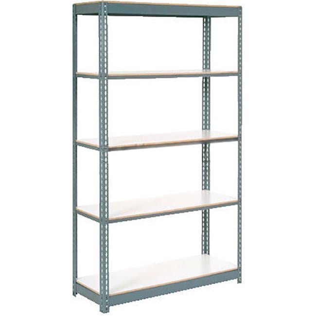 Global Industrial  1500 lbs Extra Heavy Duty Shelving with 5 Shelves - Gray - 36 x 24 x 96 in.