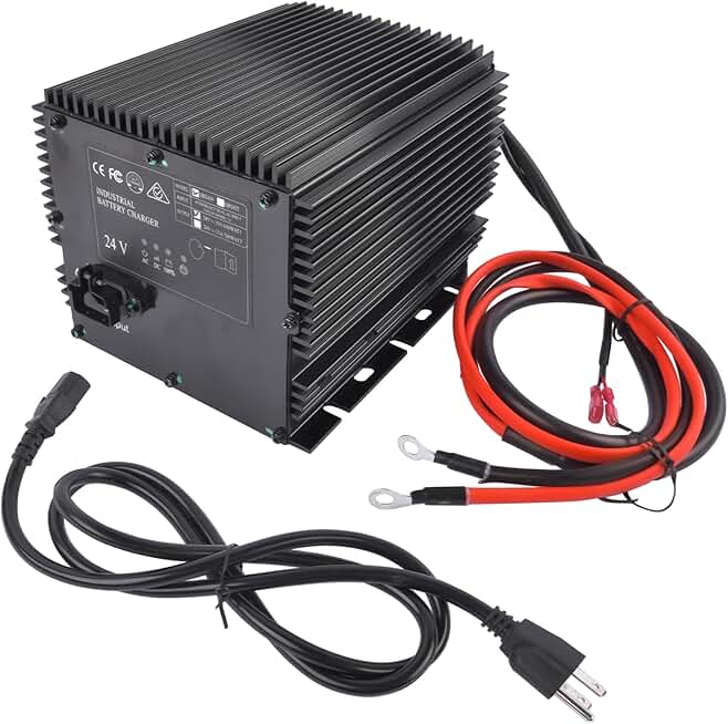 24 Volt 19 Amp Battery Charger Replacement for Genie Skyjack JLG Scissor Lift 96211 161827 105739 128537 Mustrod