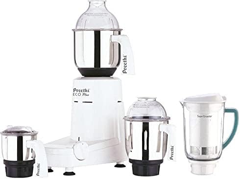 Preethi Eco Plus 4 Jar Mixer Grinder 110 Volts, White
