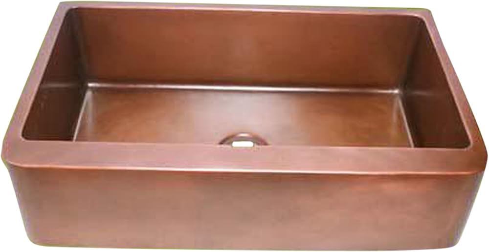 Crosby | Copper Craft Series | Farmhouse Copper Sink With Smooth Apron