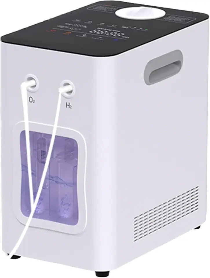 H2 Inhalation Machine, HO Separated Hydrogen Generator, 99.99% High Purity Hydrogen-Rich Water Generator with Risk Warning System for Home, Travel