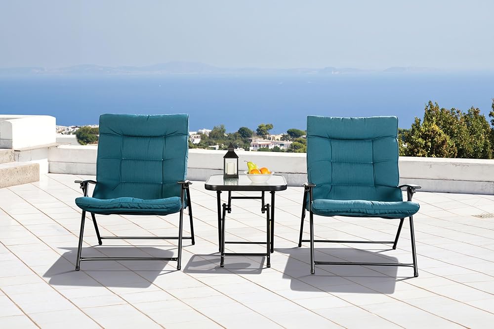 Greemotion LA-A018TL-3PK Demis Conversation Set, Teal