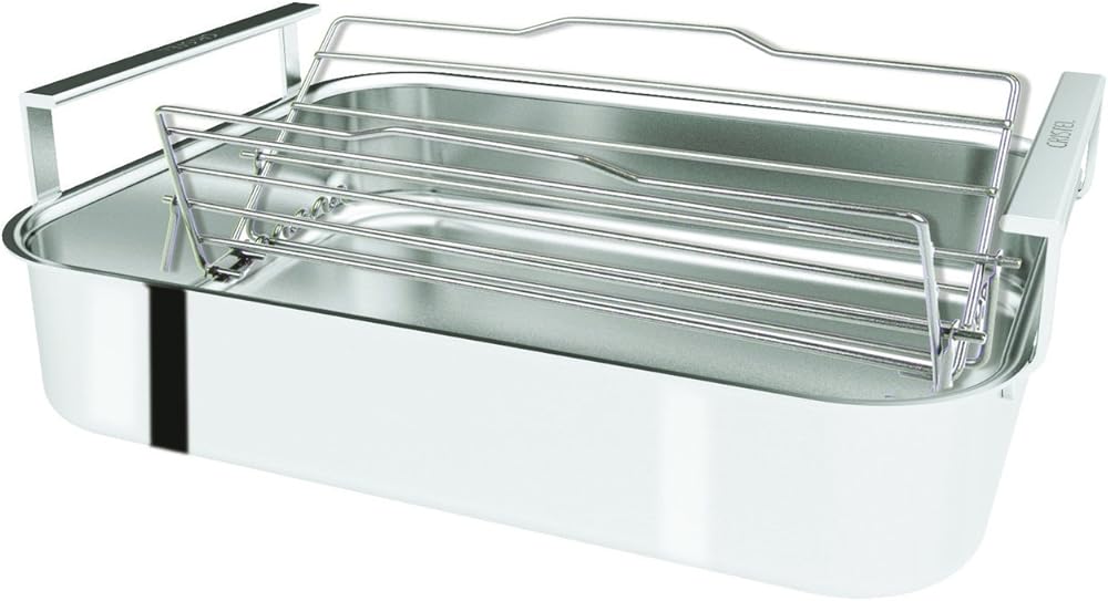 Cristel Stainless Steel 3-ply Roaster with Roasting Rack