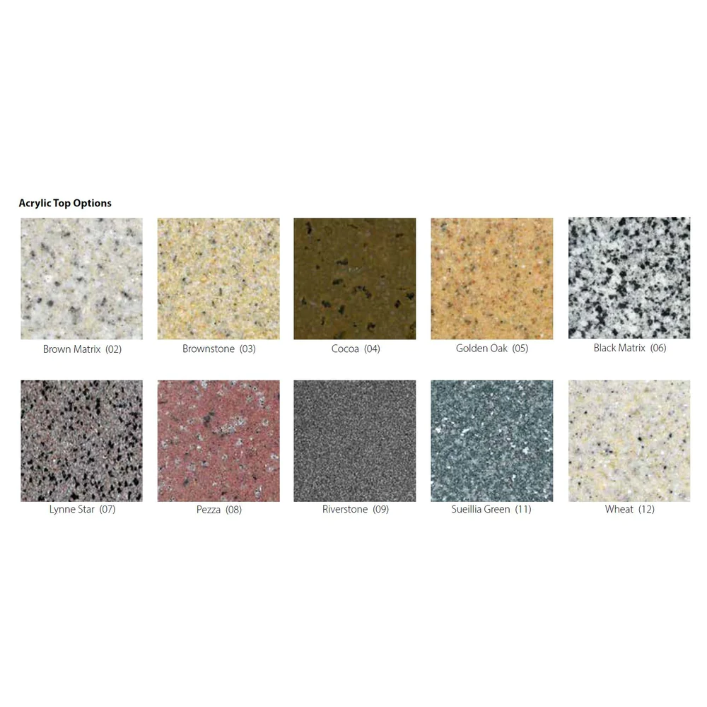 Outdoor Solid Acrylic Square Table Tops