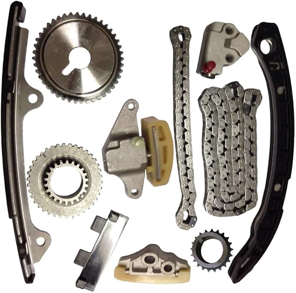 Kb-23 Qr25de 13085-6N200 13091-6N200 Engine Timing Chain Repair Kit Compatible with Nissan X-Trail T31 Teana Bassara Altima 07-2012 11Piece