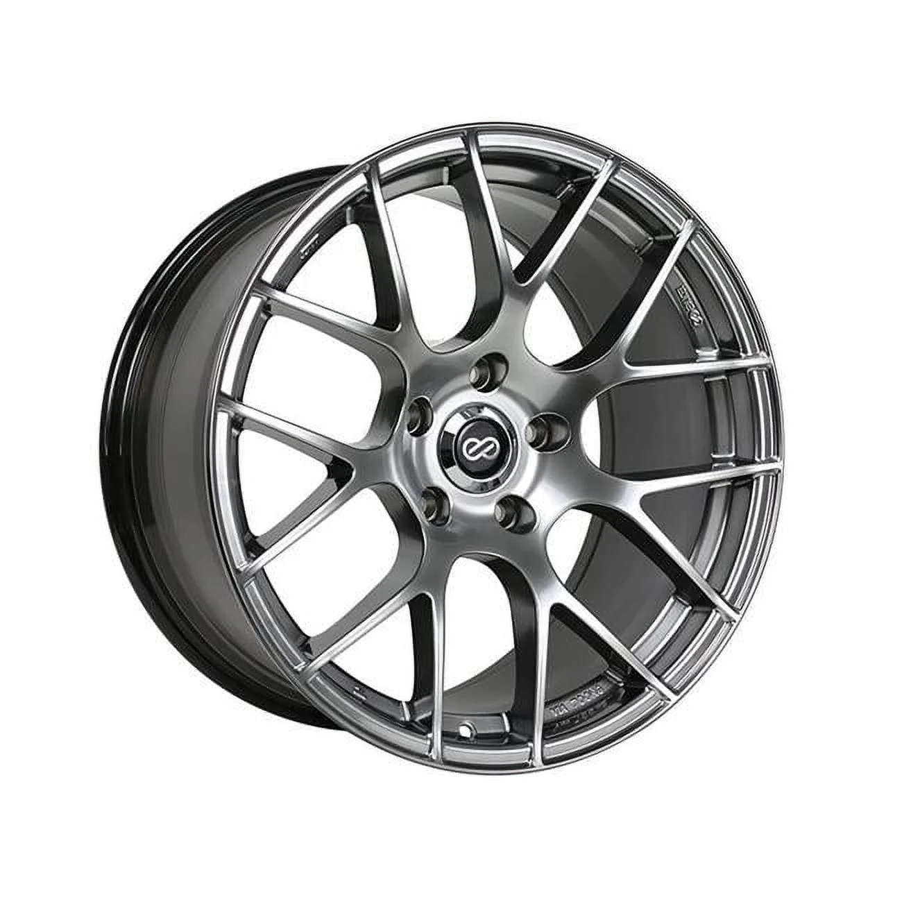 18 x 9.5 & 5x120 Bolt Pattern 35 mm Offset 72.6 mm Bore Raijin Hyper Silver Wheel