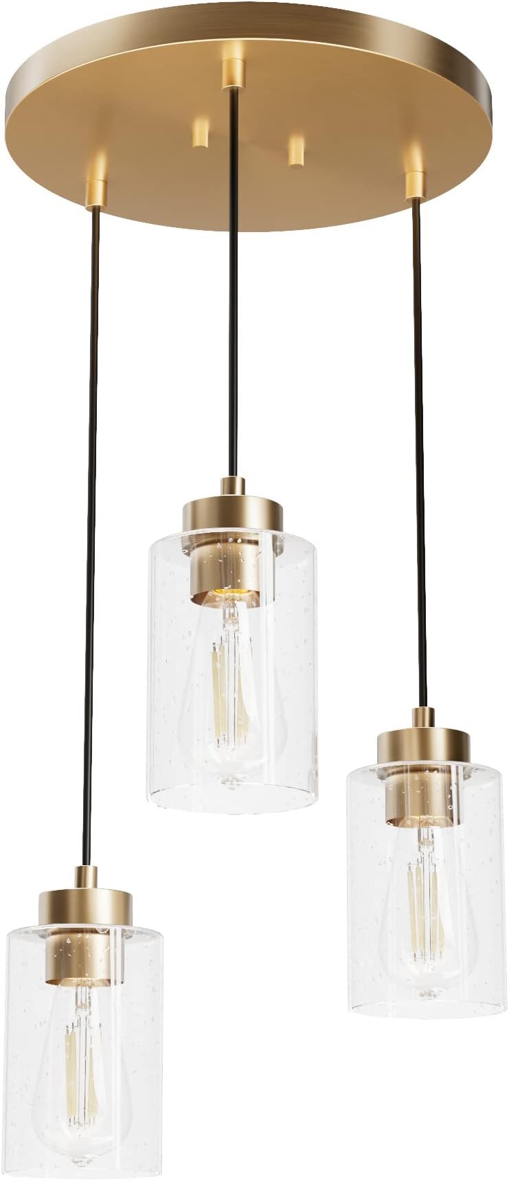 Hunter Fan Company 13063 Hartland Cluster Pendant Light, Medium, Alturas Gold