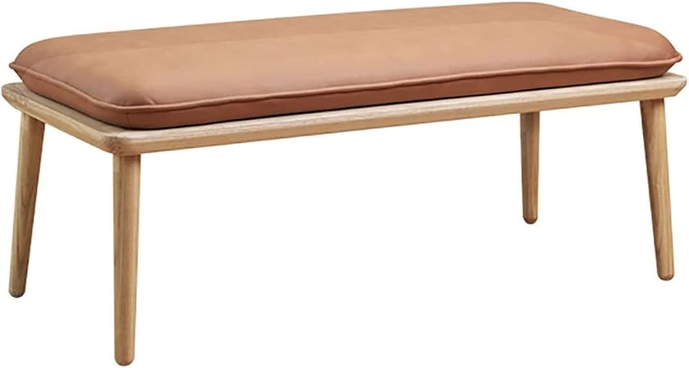Shoe Storage Bench Entryway Hallway Furniture, Modern Wood Shoe Bench with Padded Cushion Seat, Sturdy Storage Bench for Entryway, Hallway, Living Room, Easy Assembly