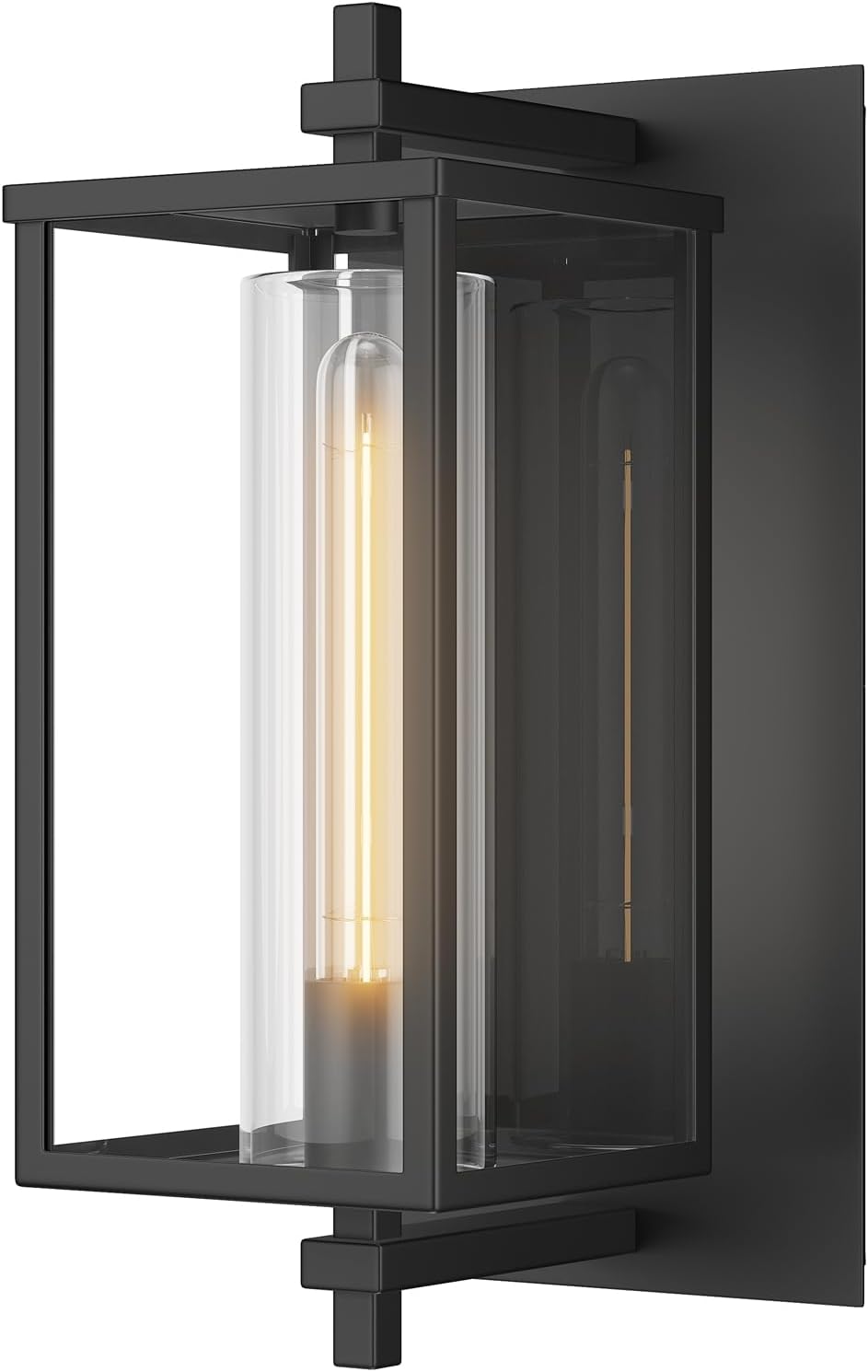 Wall Lights for House 16 Inch Black Farmhouse Wall Sconces Lighting Waterproof Outdoor & indoor Wall Lantern for Porch, Front Door, Entryway