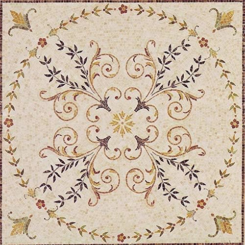 Geometric Stone Tile Mosaic - Samia | Mosaic Art | Mosaic Designs | Mosaic Artwork | Mosaic Wall Art Floor Inlay by Mozaico | Handmade Mosaics | 24