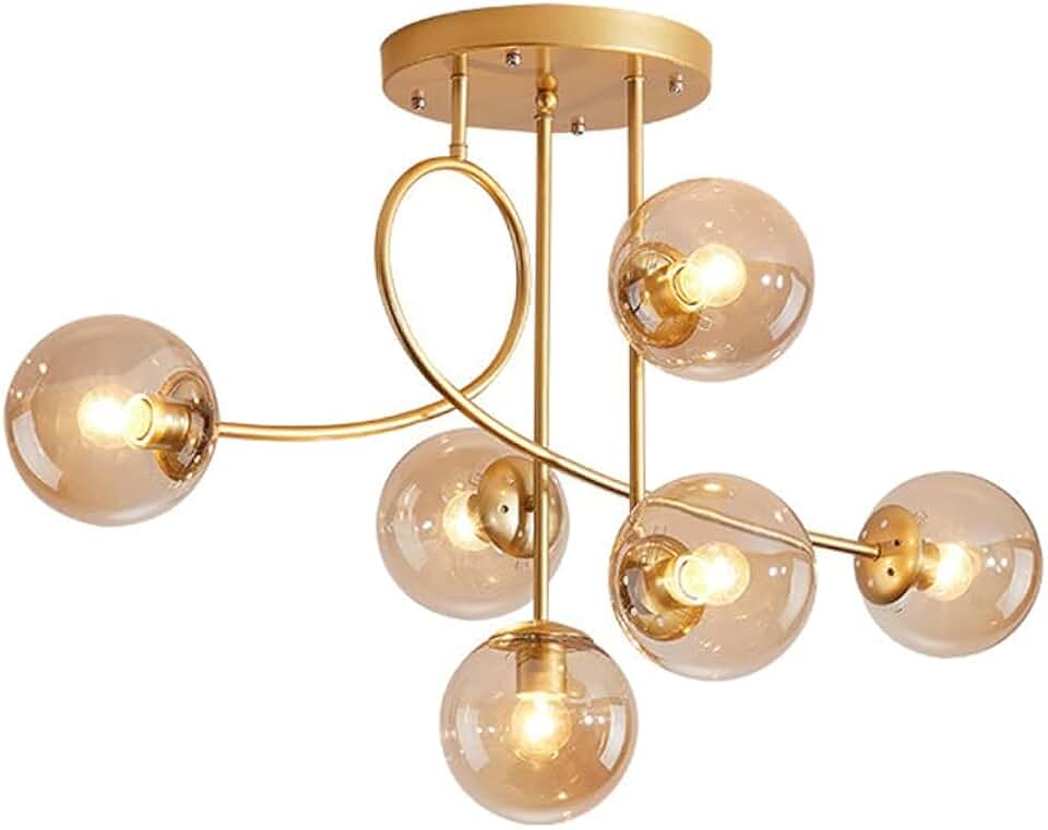 6 Lights Chandelier for Living Roomd Dining Room Chandelier Bedroom Chandelier Light Fixture, Lamparas Elegantes para Sala De Techo