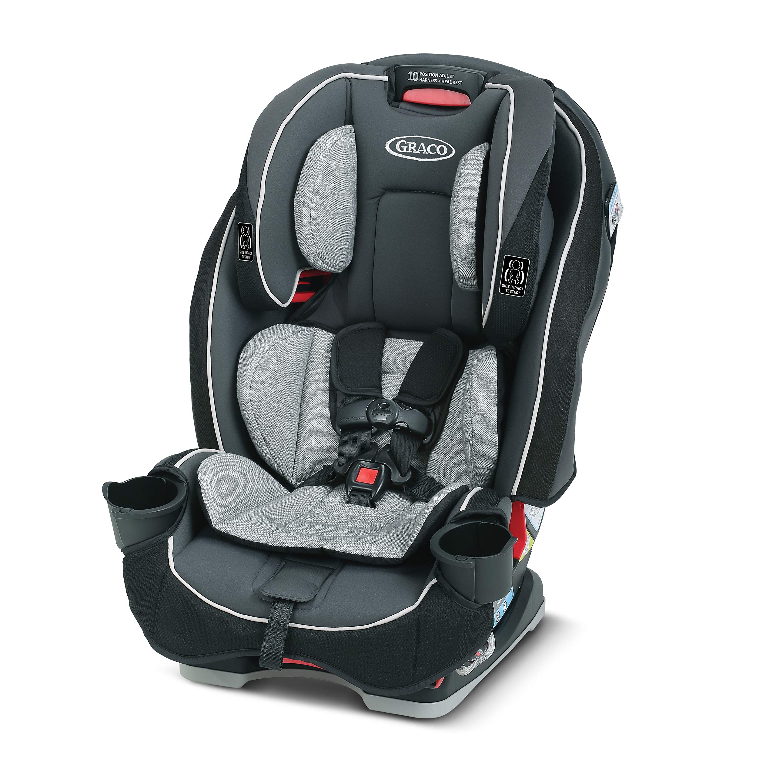 Graco SlimFit 3 in 1 Car Seat -Slim   Comfy Design Saves Space in Your Back Seat, Darcie, One Size