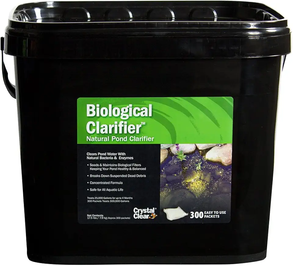 BioClarifier Small Pond & Water Garden Clarifier & Cleaner, Cloudy Water Beneficial Microbe Treatment, Fish, Plant & Pet Safe, 300 Packets