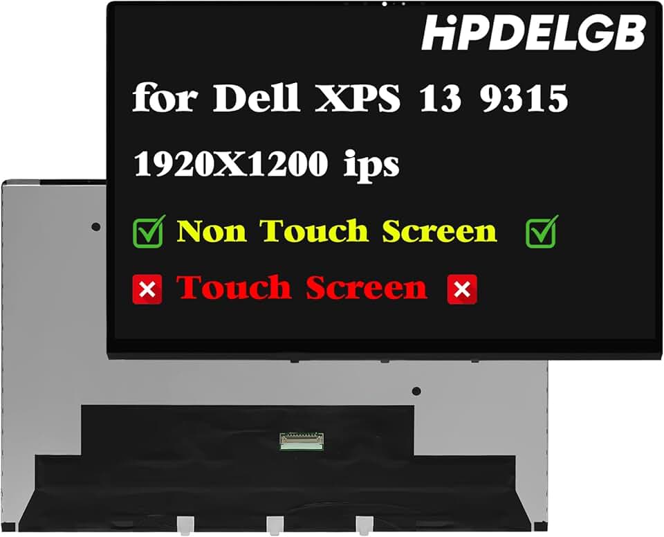 Replacement for Dell XPS 13 9315 LCD Screen Display Assembly Panel 13.4