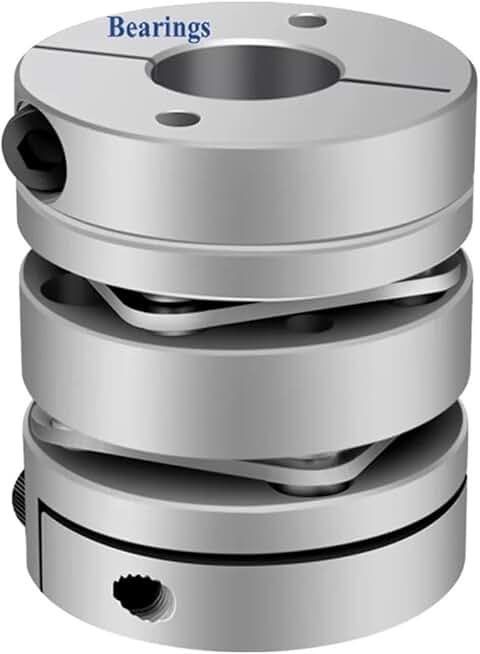 D104L105 Aluminum Alloy Double Diaphragm Coupling Elastic Connector D104 L105 1Pcs(25X28)