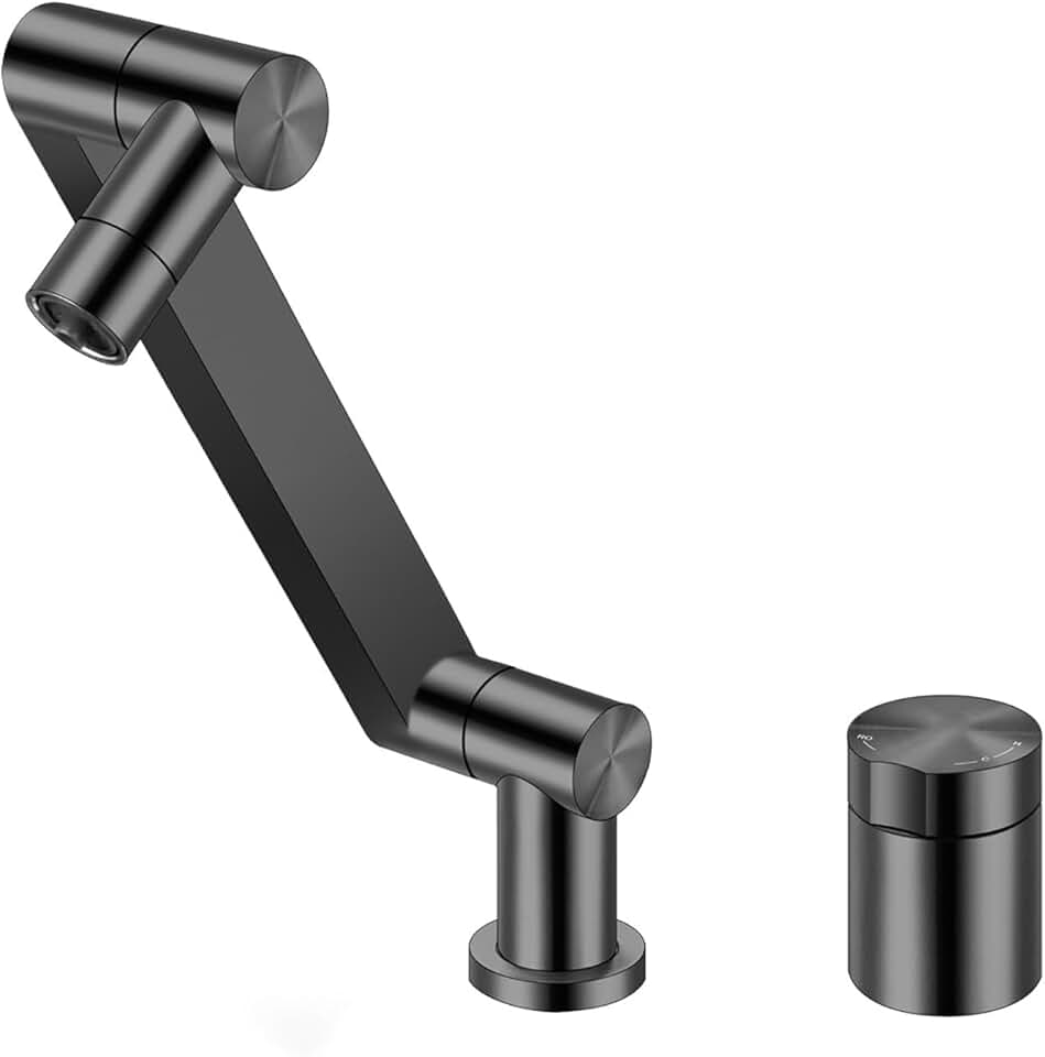 Kitchen Faucet with Sprayer, Pure Water Pull-Down Sprayer Kitchen Faucets Foldable Faucet for Kitchen Sink Stainless Steel Kitchen Faucet Single Hole Kitchen Faucet Inward Opening Window