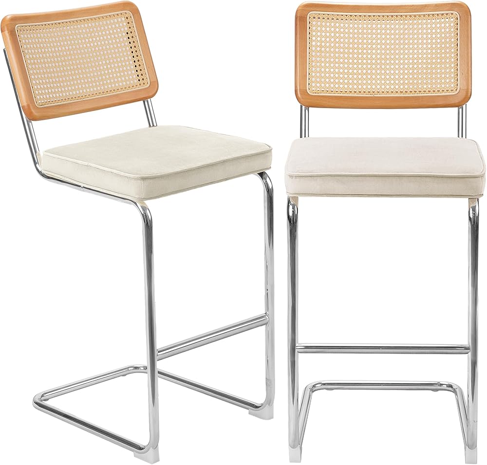 Rattan BarStool Chair Set of 2-28