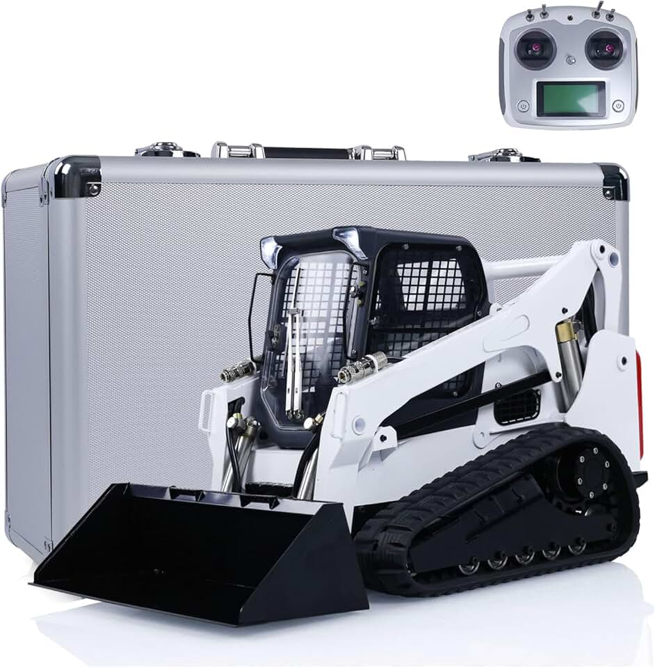 TOUCAN RC HOBBY 1/14 RC Hydraulic Skid-Steer Tracked Loader SM770 Remote Control Car Light Sound