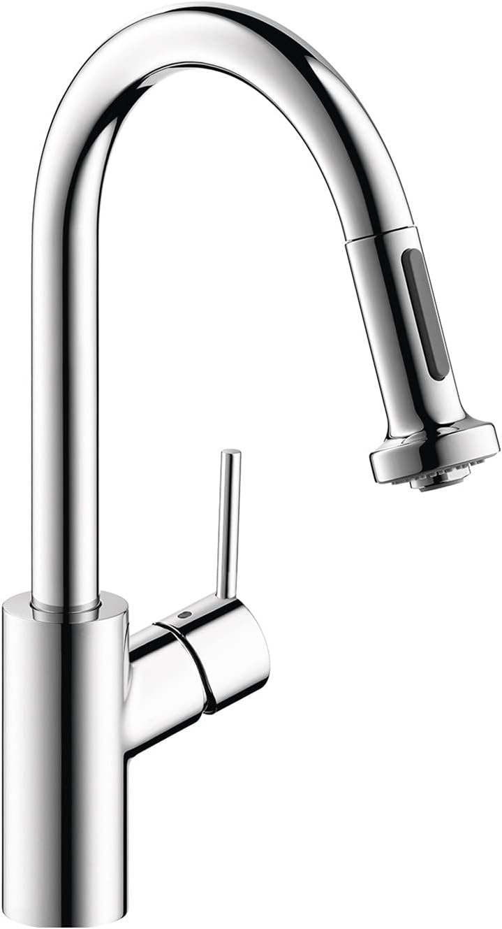 hansgrohe Talis S² Chrome Bar Kitchen Faucet, Kitchen Faucets with Pull Down Sprayer, Faucet for Kitchen Sink, Magnetic Docking Spray Head, Chrome 04286000