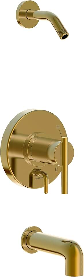 Gerber Plumbing Parma Tub and Shower Trim Kit with Diverter Valve and Treysta Cartridge